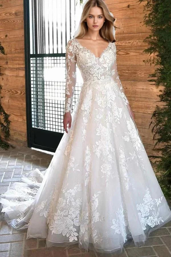 Ivory Lace Rustic Wedding Dresses Boho Wedding Dresses